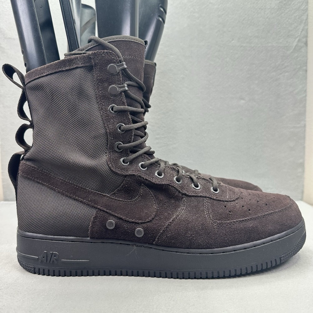 Mens Size 14 Nike SF Air Force 1 High Shoes Velvet Brown Suede 864024-203